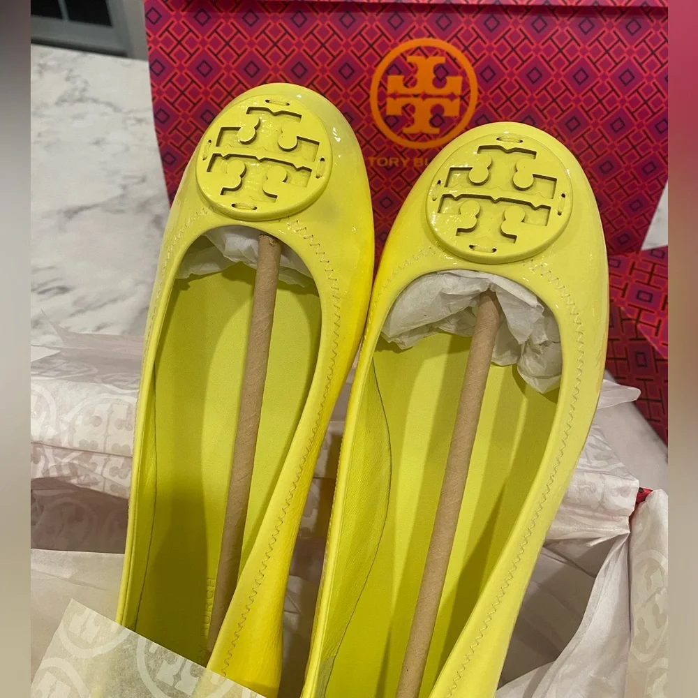 NWT! Authentic Tory Burch Minnie Ballet Flats - Picture 5 of 10